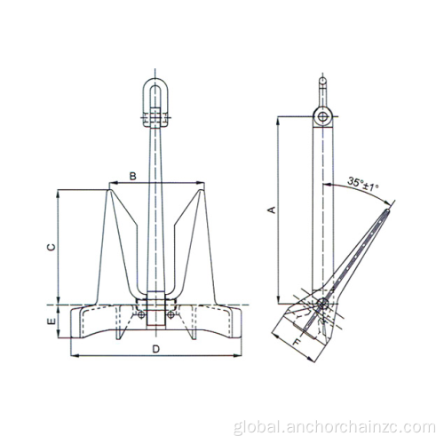 Boat Chain Anchor AC-14 marine anchor for high holding force anchor Manufactory